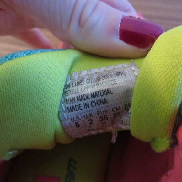 SKECHERS Flex Appeal Memory Foam Cosmic Pink Green Athletic Sneakers Shoes US 5 - Picture 12 of 13